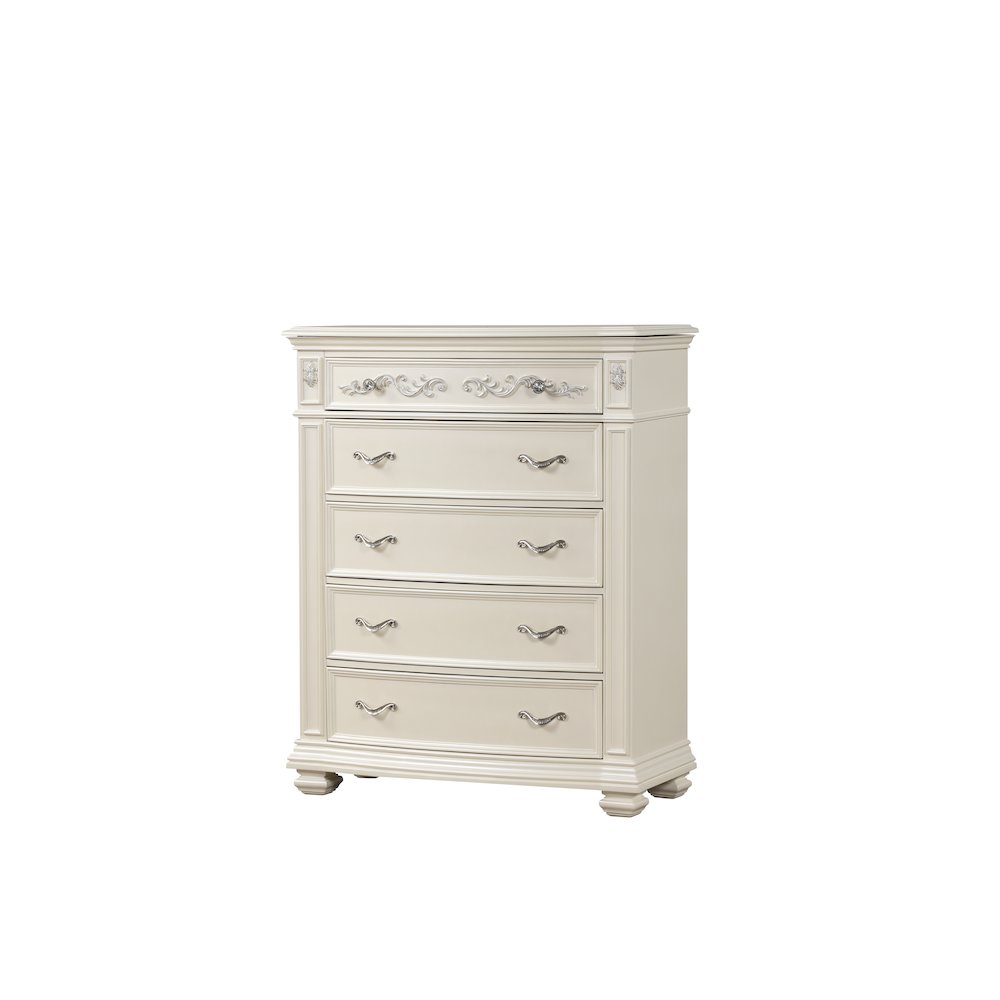 Valentina Pearl 5-Piece Bedroom Set with LED Lighting, King