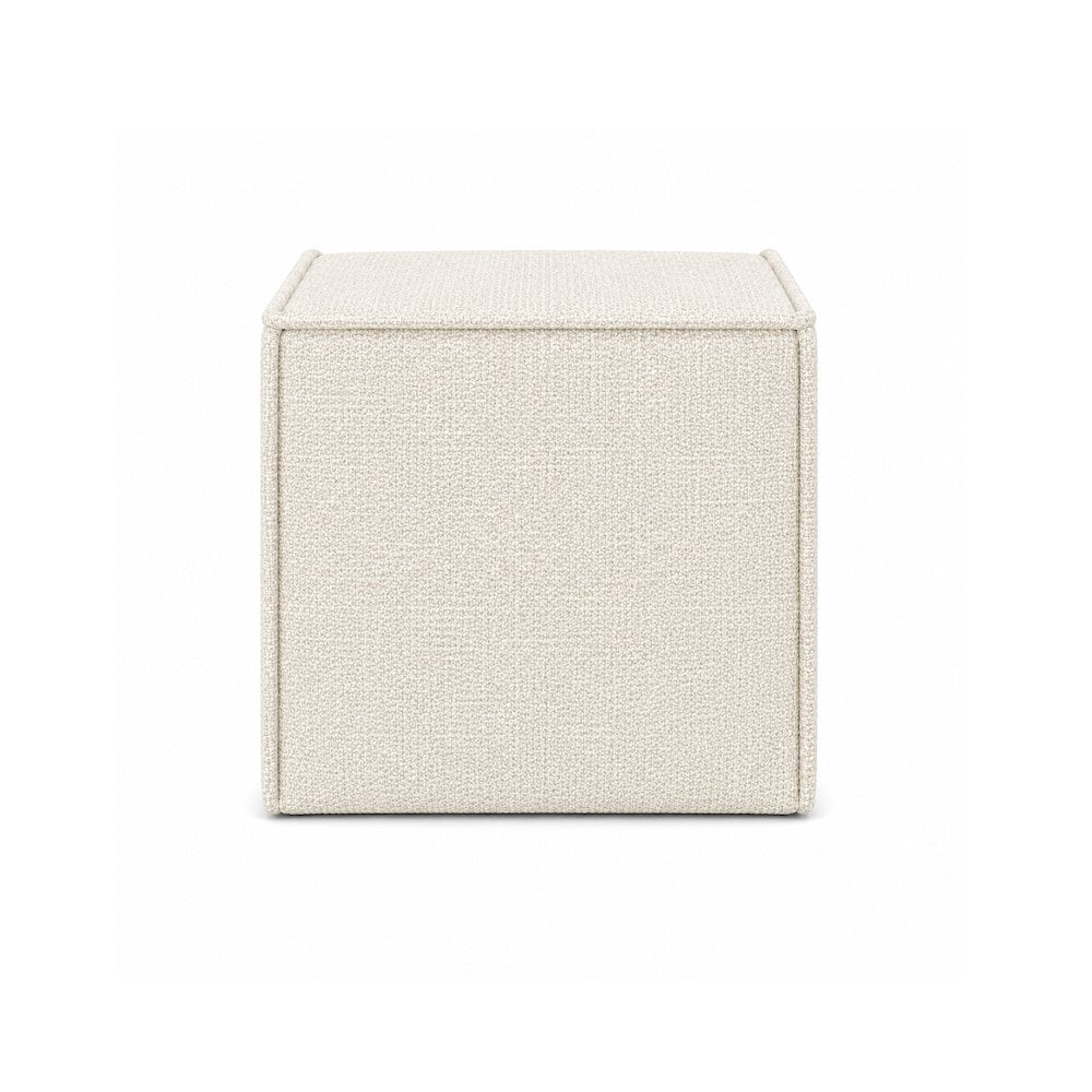 Pontchartrain Pouf Ottoman Chenille Cloud