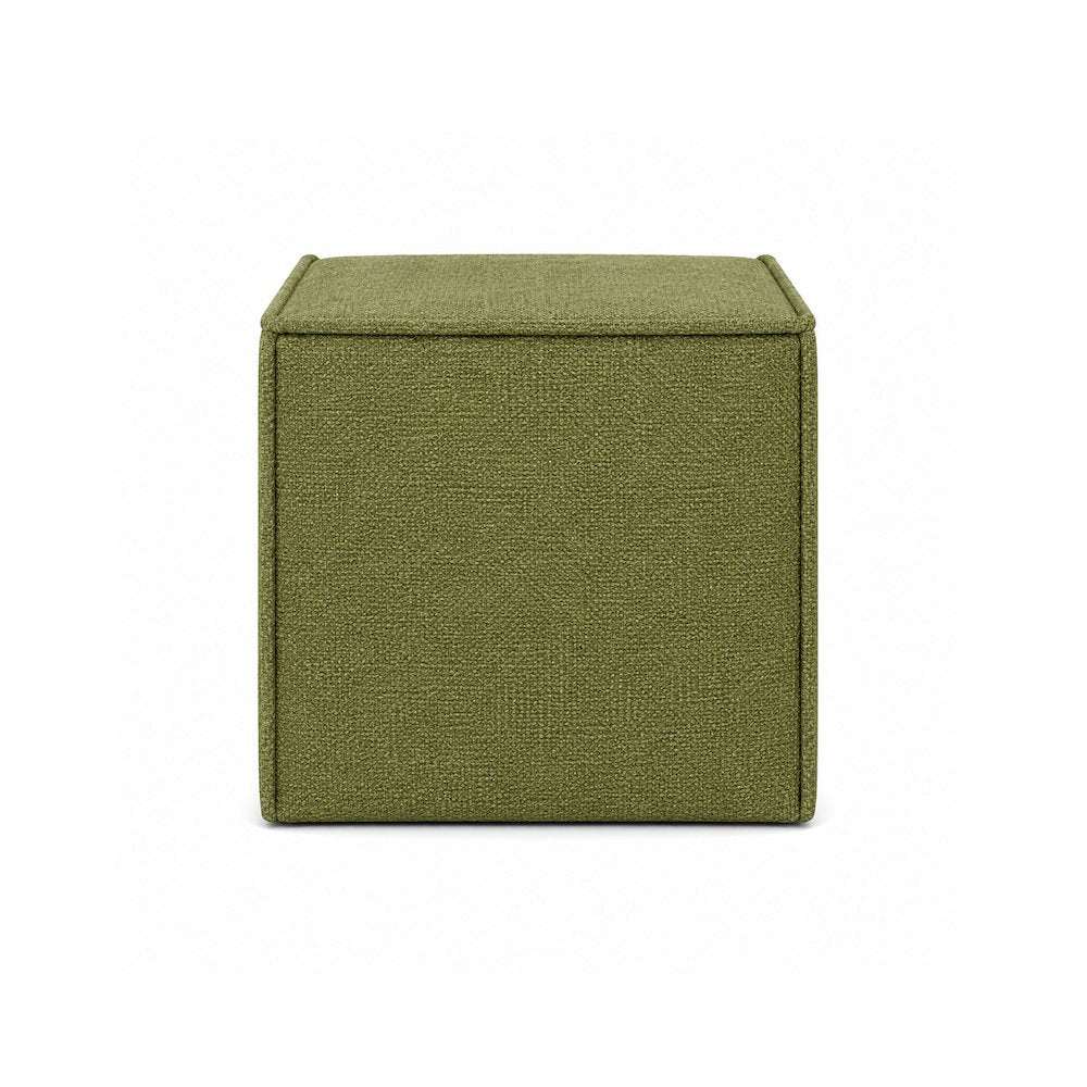 Pontchartrain Pouf Ottoman Chenille Moss