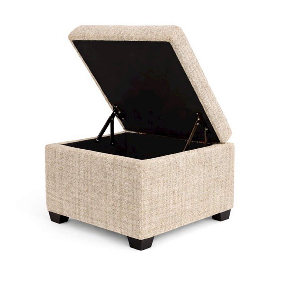 Jackson Square Storage Ottoman Matisse Ivory