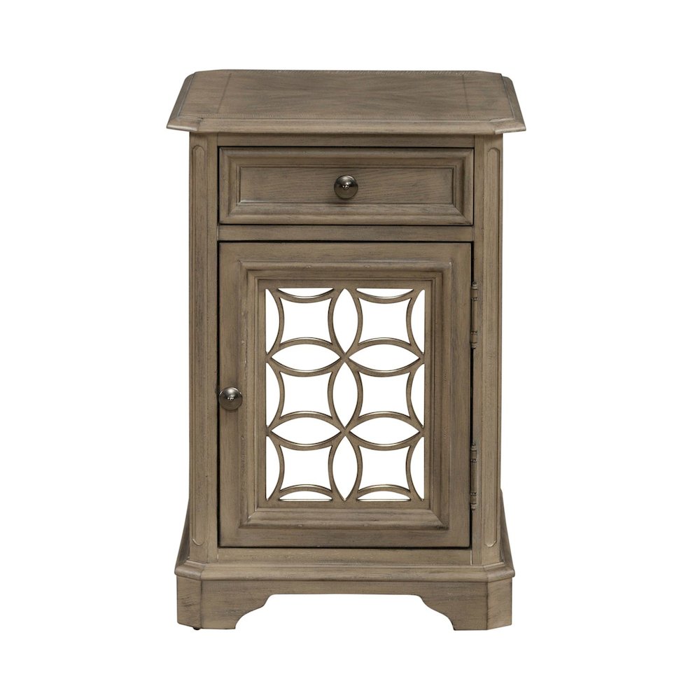 Magnolia Manor Chair Side Table in Weathered Bisque