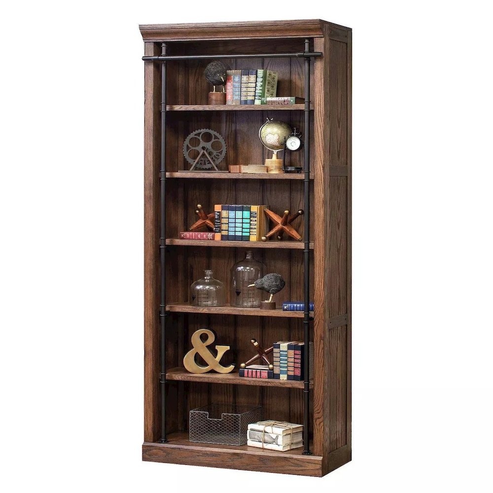 Avondale 8' Tall Wood Bookcase, Storage