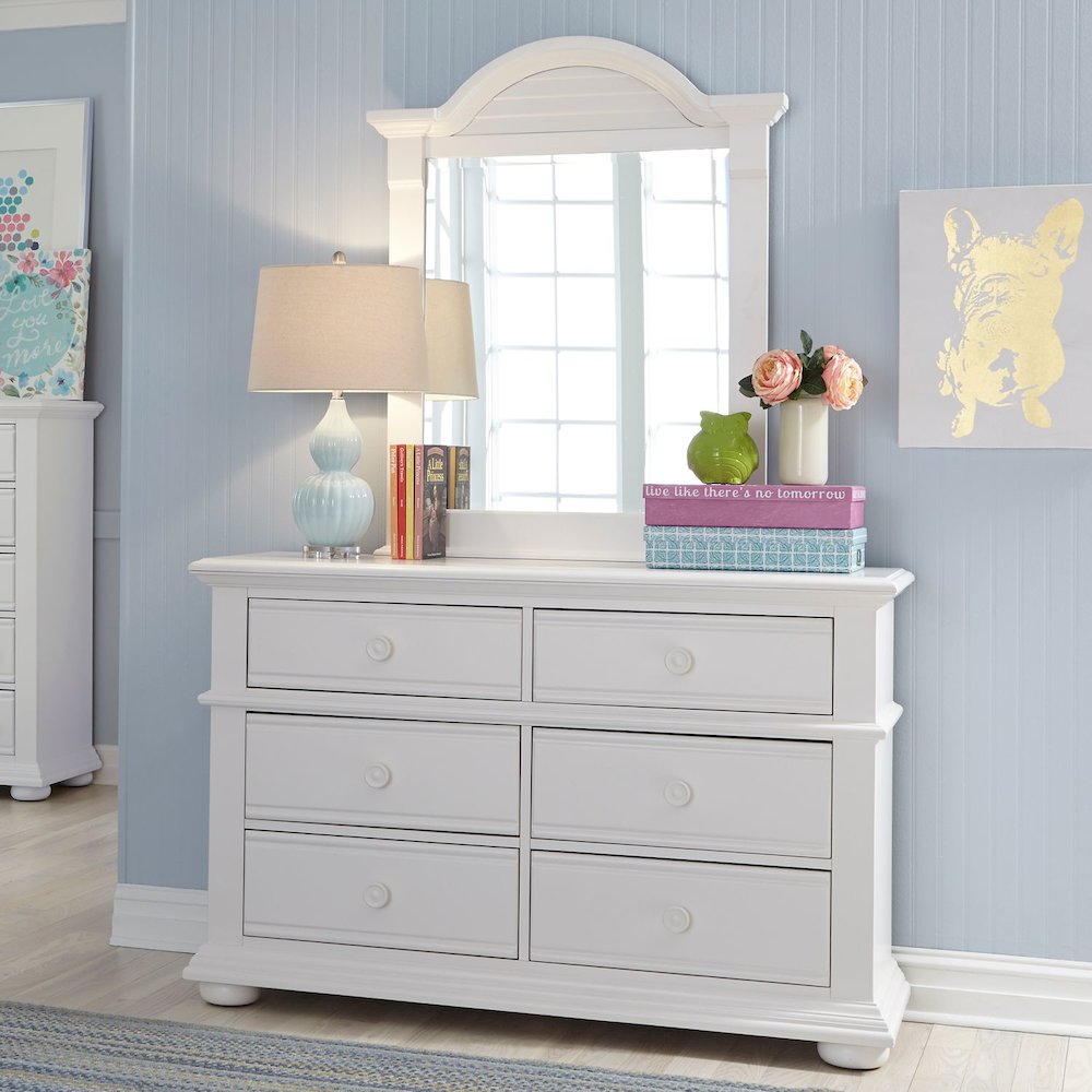 Summer House 6 Drawer Dresser in Oyster White