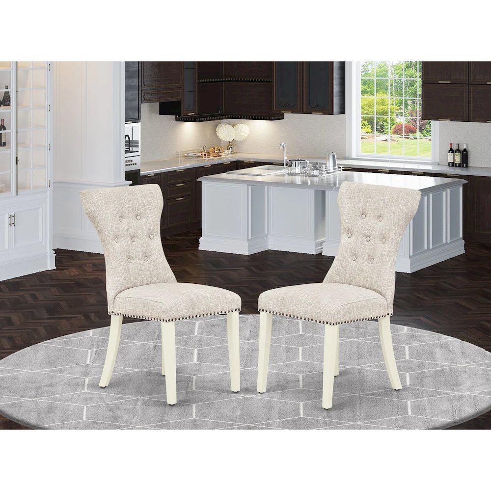 Dining Chair Linen White, GAP2T35