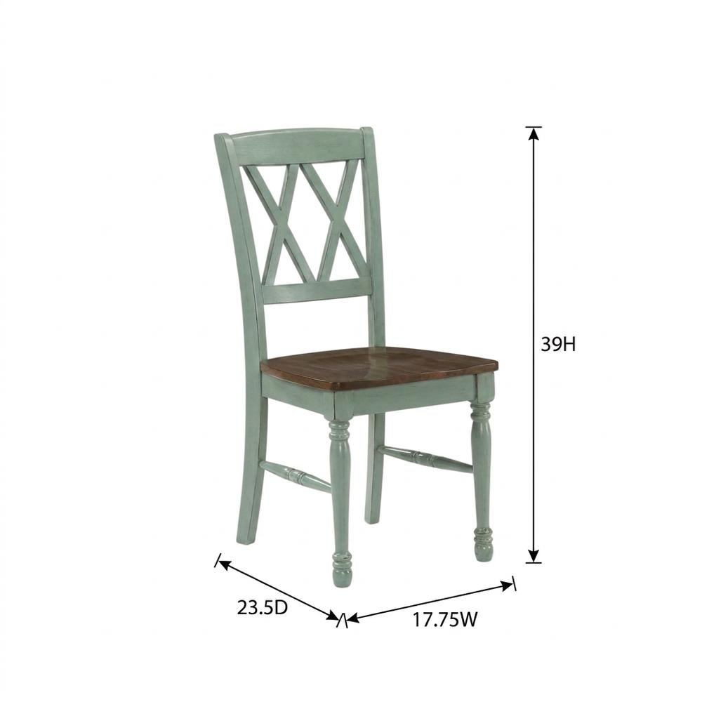 2-Piece Dining Chair Set with Upholstered Seats and Modern Design