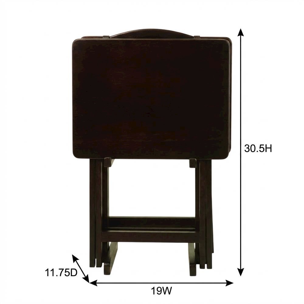 Espresso, Tray Table, Removable Tray Top, Quality Build