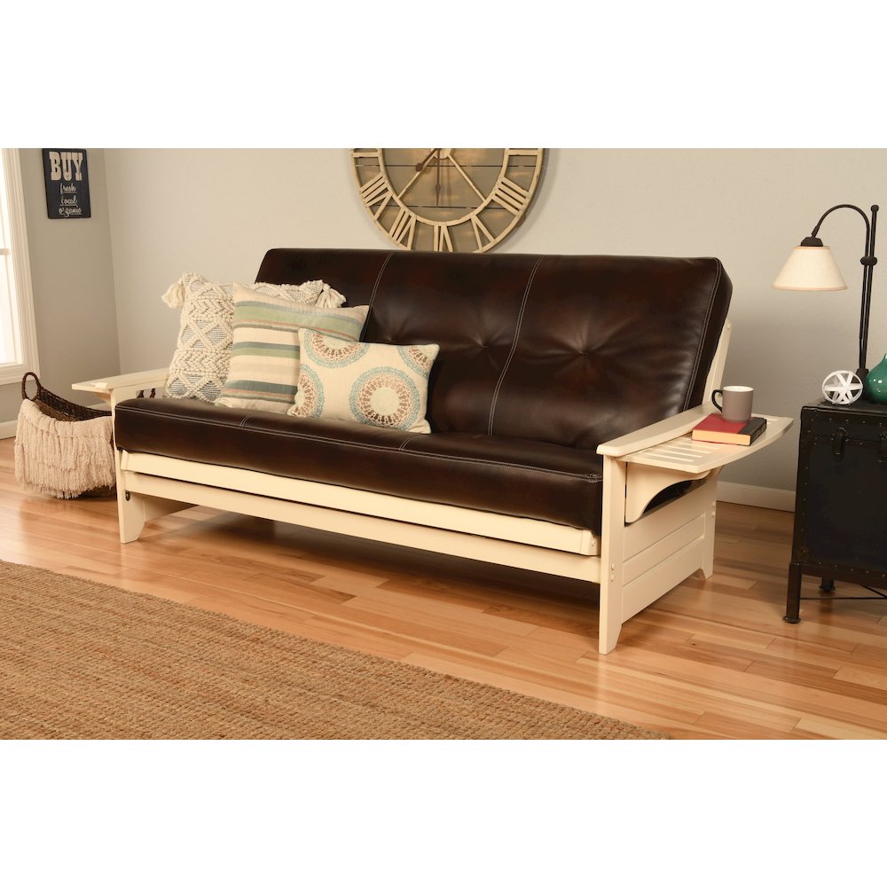 Phoenix Frame-Antique White-Oregon Trail Java Mattress