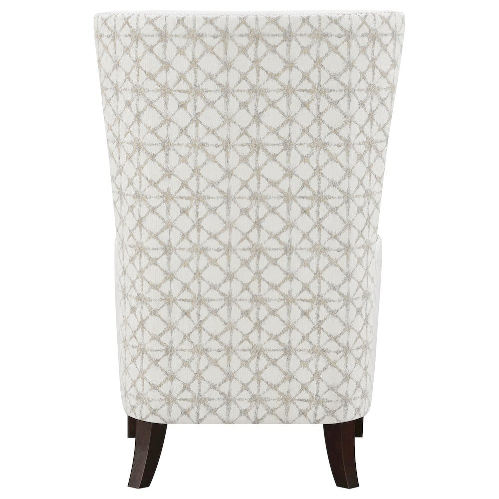Upholstered Wingback Accent Chair Latte for Bedroom and Living Room