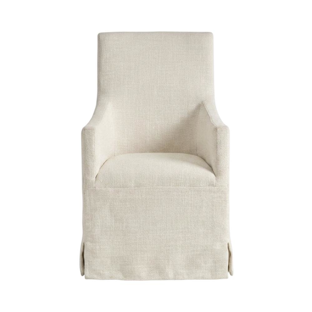 Polyester-Upholstered Side Chair with Slipcover, Clean-Lined Accent Chair