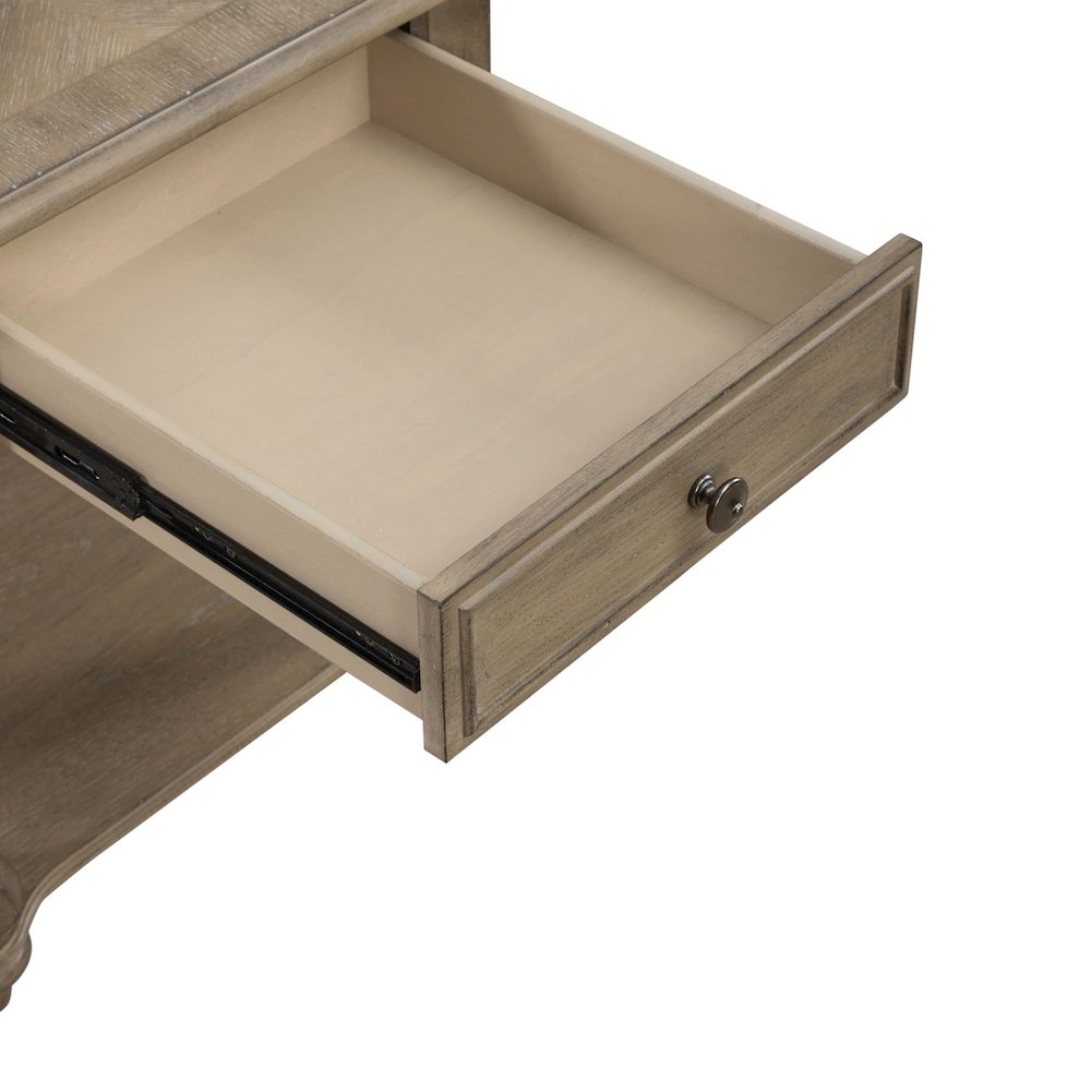 Magnolia Manor End Table in Weathered Bisque