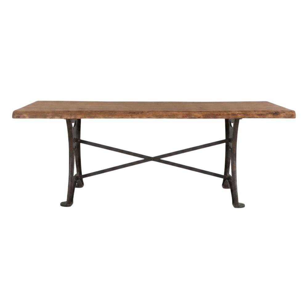 Blayne 94" Dining Table in Live Edge Acacia with Walnut Finish