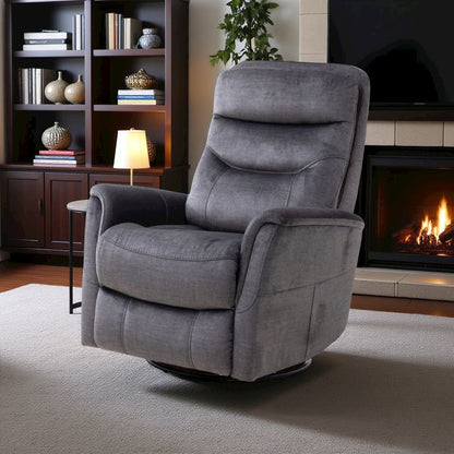 Capri Charcoal Recliner Nursery Glider  – Elegant Boucle Chairs for Comfort