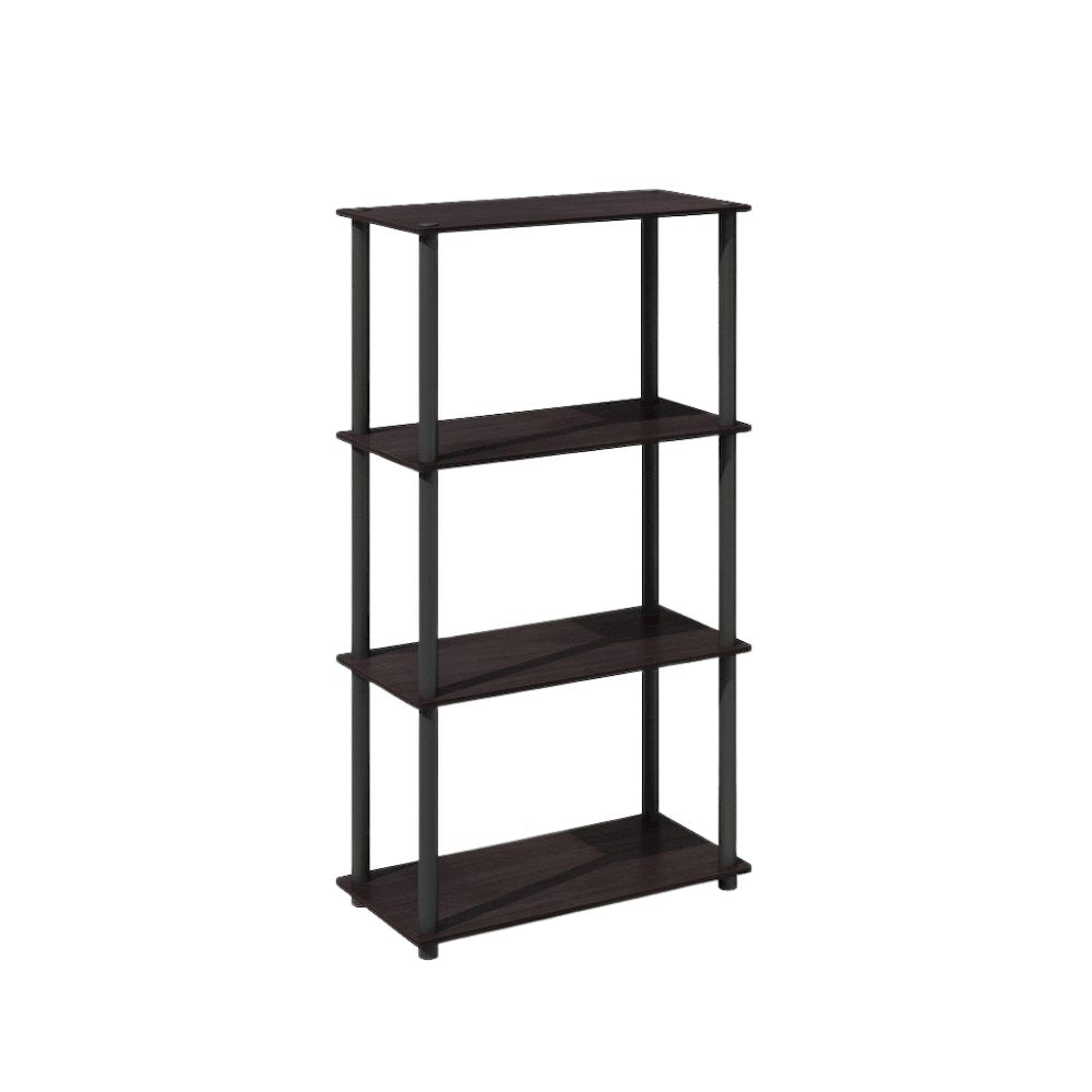 Wooden Bookcase with Open Shelving for Spacious Storage