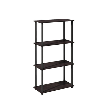 Wooden Bookcase with Open Shelving for Spacious Storage