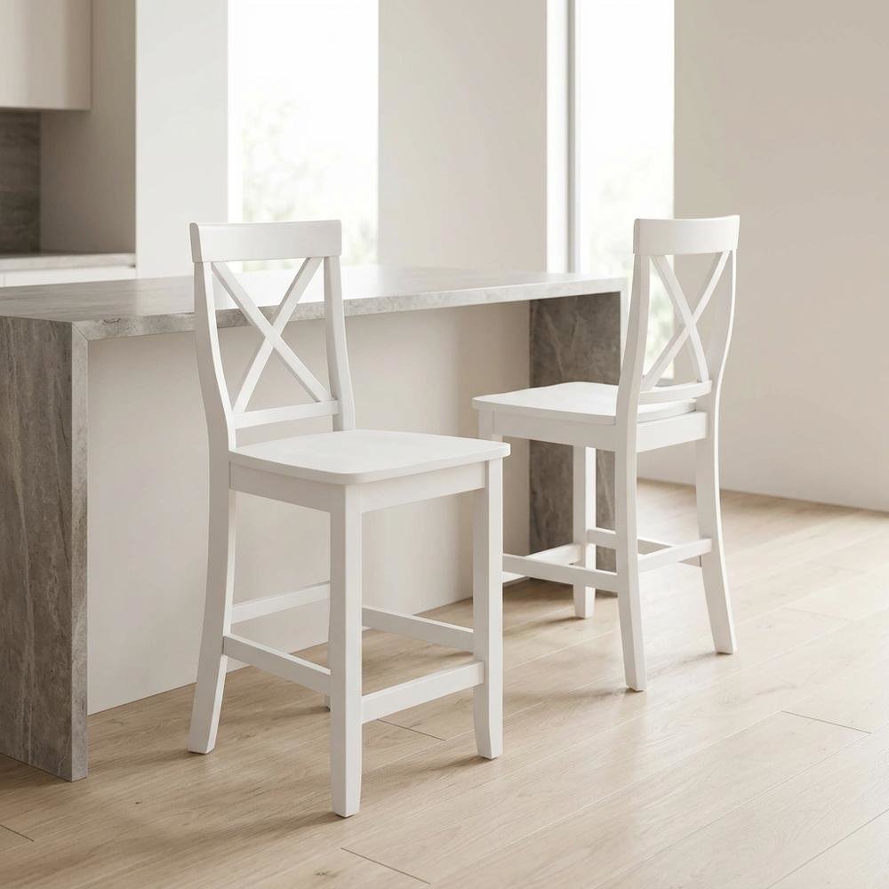Counter Height Bar Stool Set in Sleek Style with Comfort Design