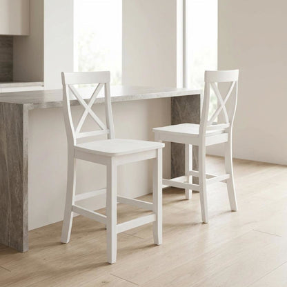 Counter Height Bar Stool Set in Sleek Style with Comfort Design