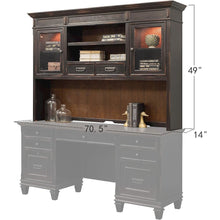 Hartford Wood Hutch With Wire Mesh Doors, Black