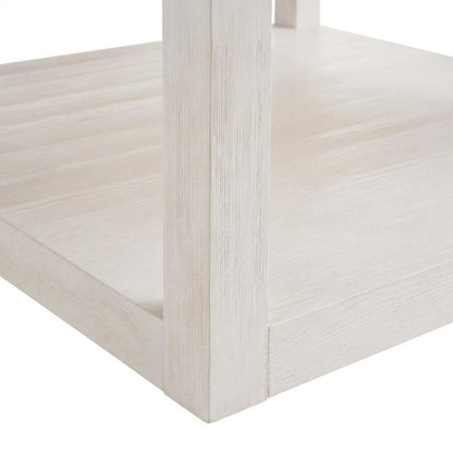 Square Cocktail Table with Open Shelf and Casters for Living Room