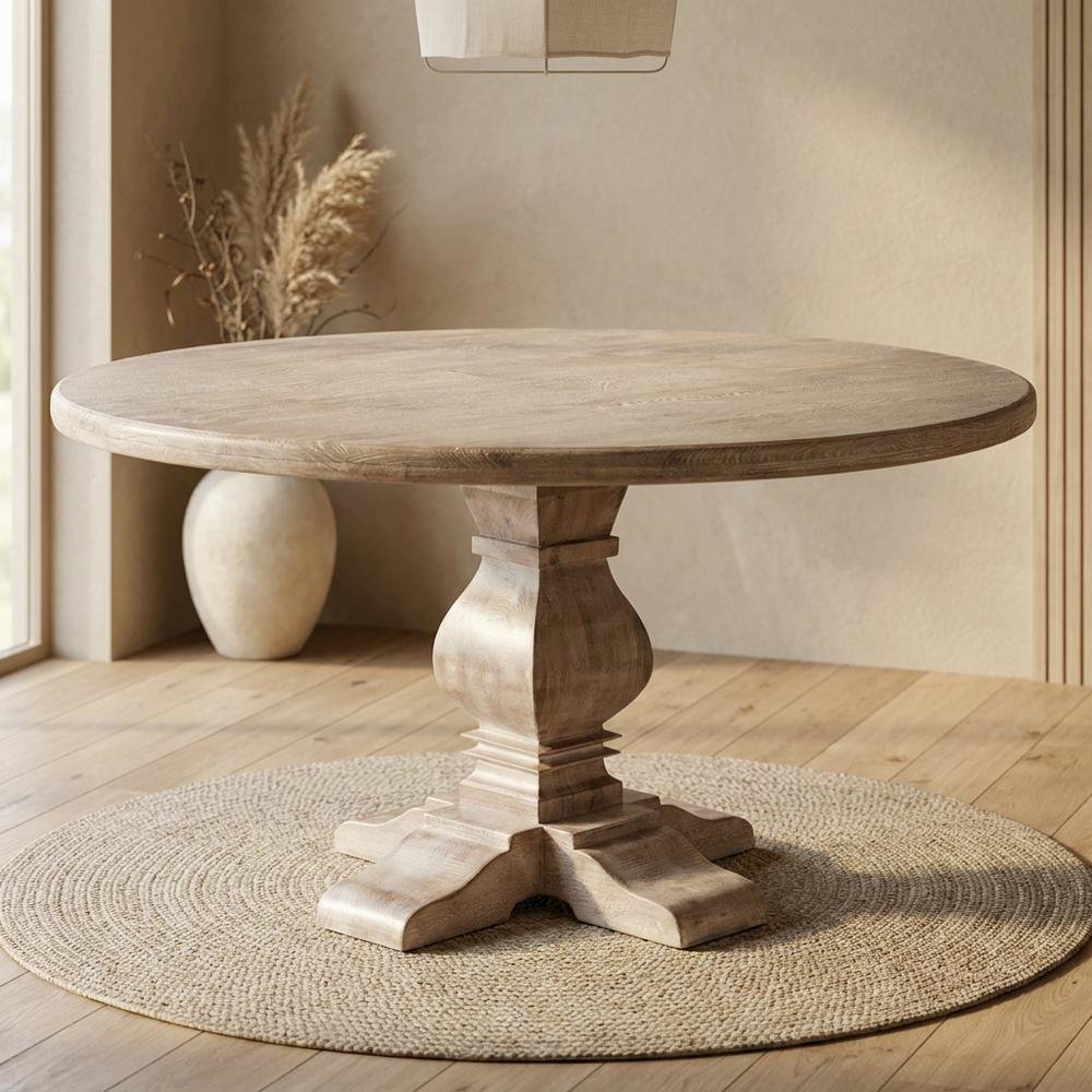Pengrove 54" Round Dining Table in Heirloom White