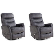Capri Charcoal Recliner Nursery Glider Set – Elegant Boucle Chairs for Comfort