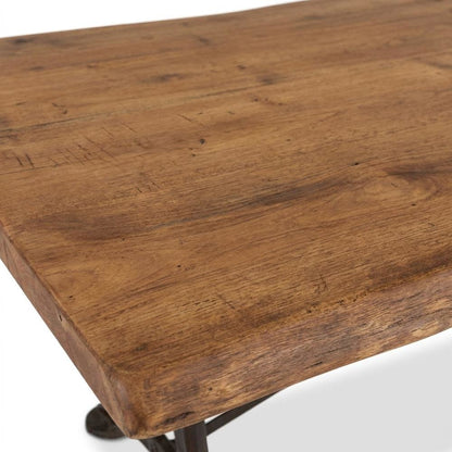 Blayne 94" Dining Table in Live Edge Acacia with Walnut Finish
