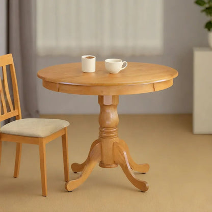 Elegant Small Dining Table – Round Wooden Table for 2 or 4 Persons