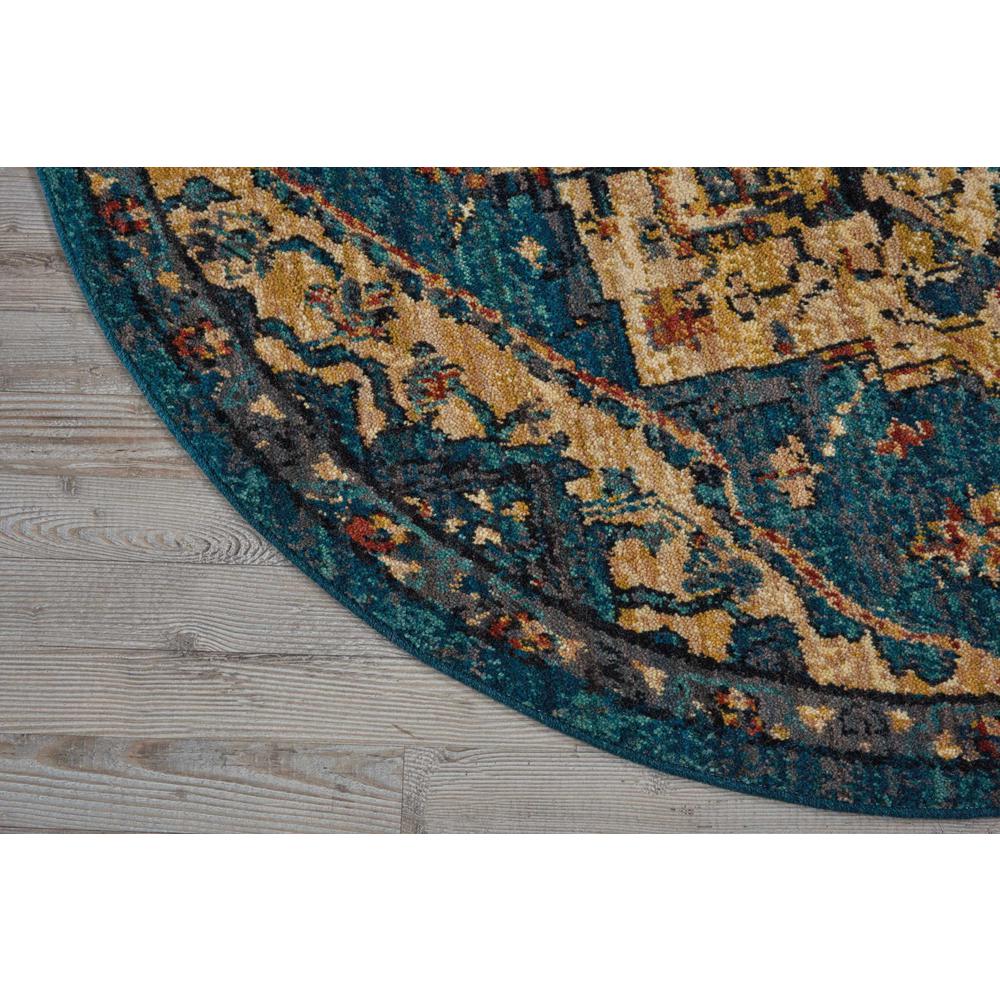 Nourison 2020 Area Rug, Teal, 7'5" x ROUND