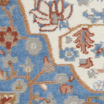 Transitional Runner Area Rug, 8' Runner