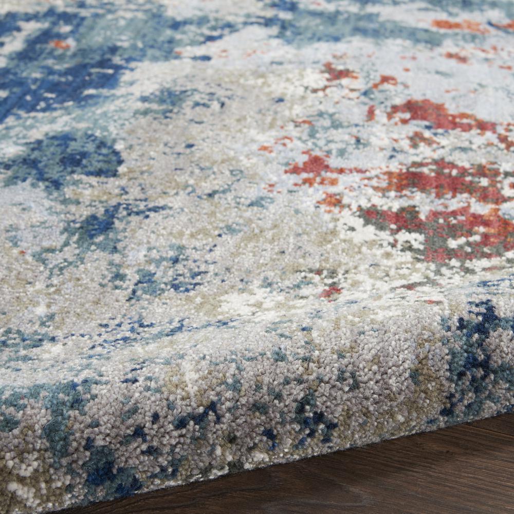 Nourison Artworks Area Rug, Navy/Brick, 5'6" x 8', ATW01