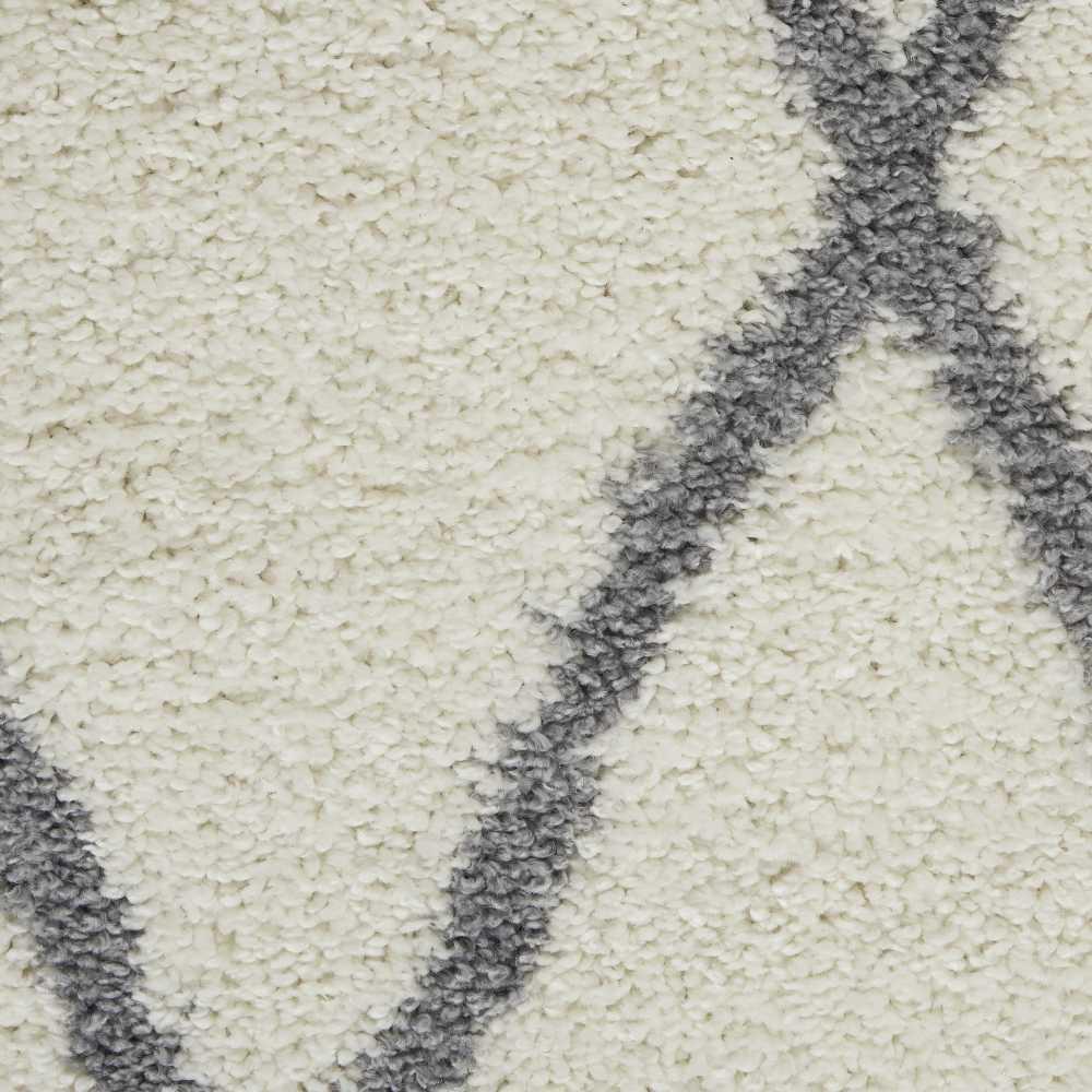 SHI02 Shangri-La Ivory/Light Grey Area Rug- 8' x 10'