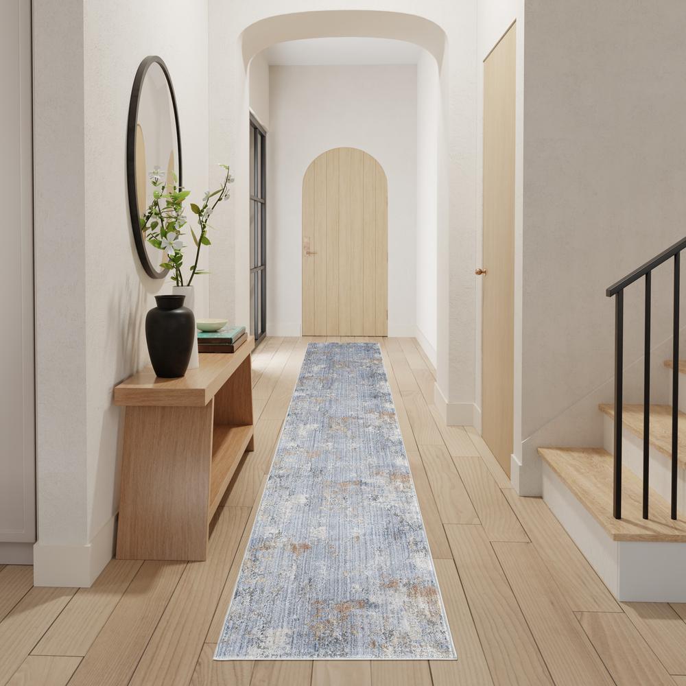 Modern Runner Area Rug, 12' Runner