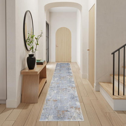 Modern Runner Area Rug, 12' Runner