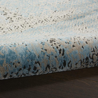 Karma Area Rug, Blue, 5'3" x 7'4"