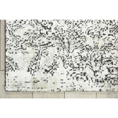 Luminance Area Rug, Ivory/Black, 2'3" x 8'