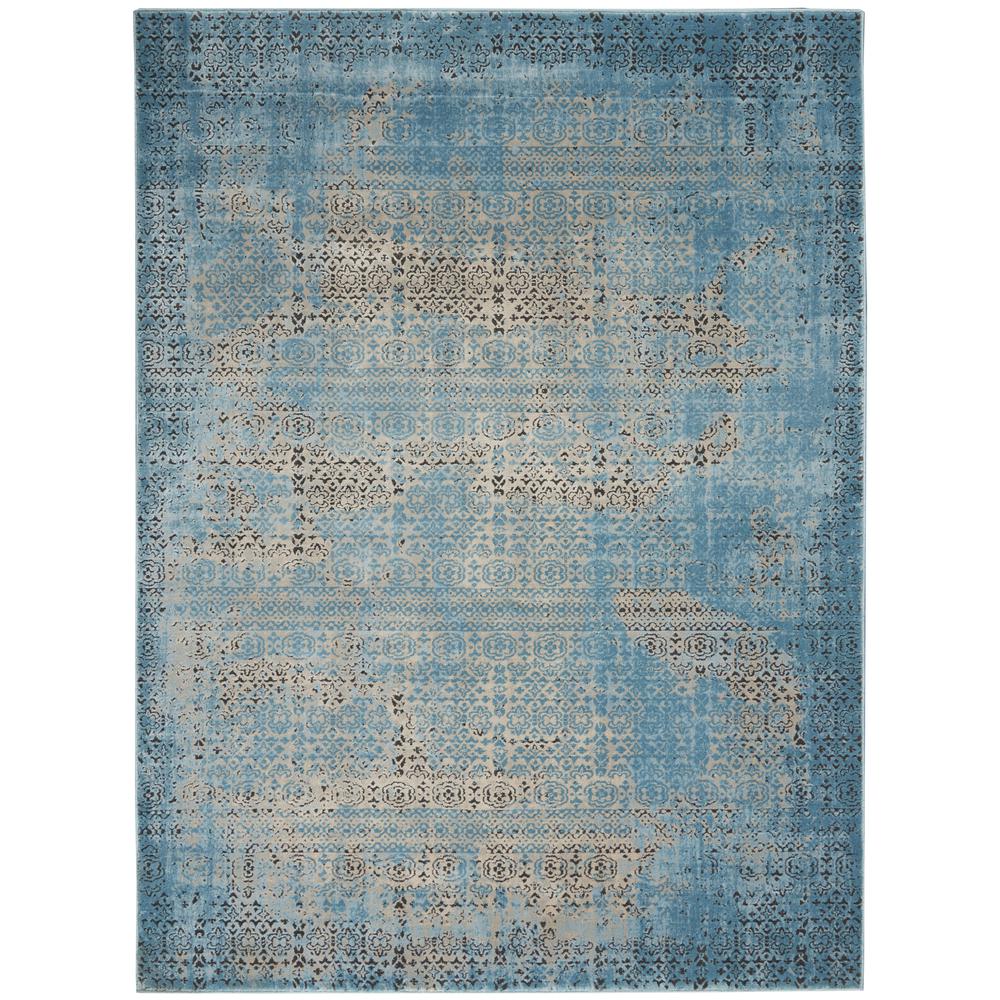 Karma Area Rug, Blue, 5'3" x 7'4"