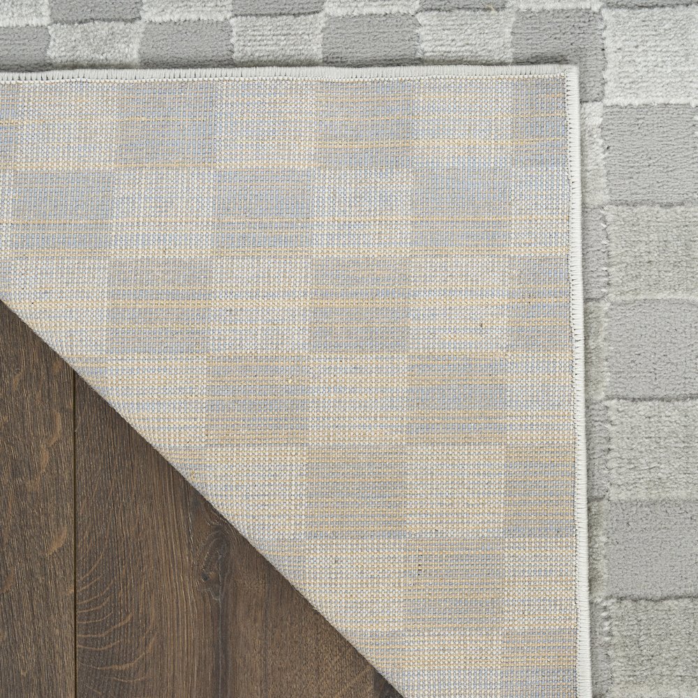 Serenity Home 3'11" x 5'11" Grey Modern Indoor Rug