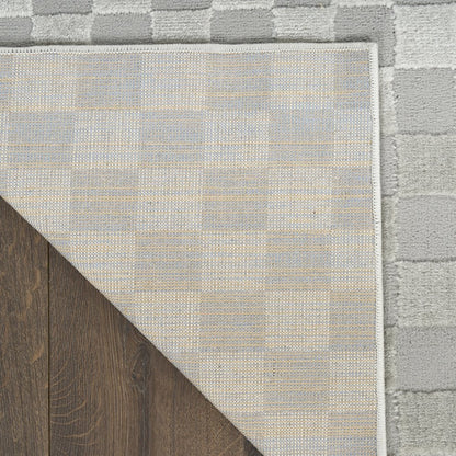 Serenity Home 3'11" x 5'11" Grey Modern Indoor Rug