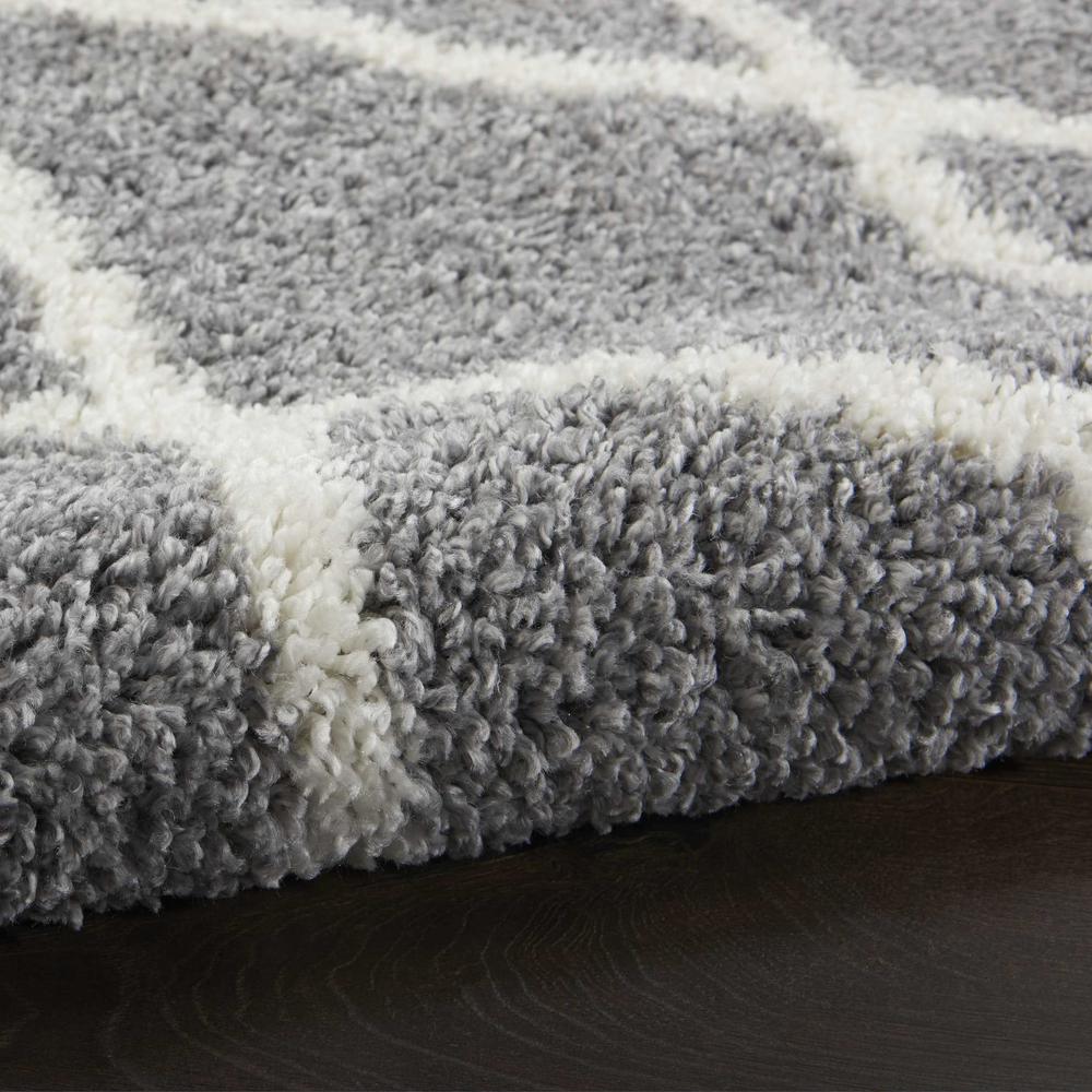 SHI02 Shangri-La Light Grey/Ivory Area Rug- 8' x 10'