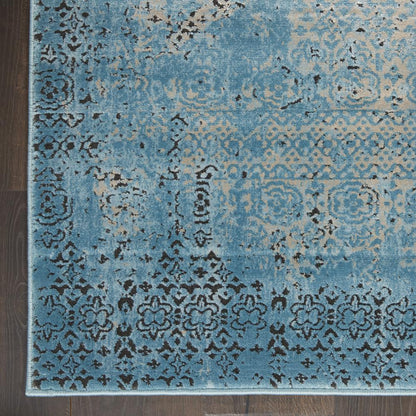 Karma Area Rug, Blue, 5'3" x 7'4"