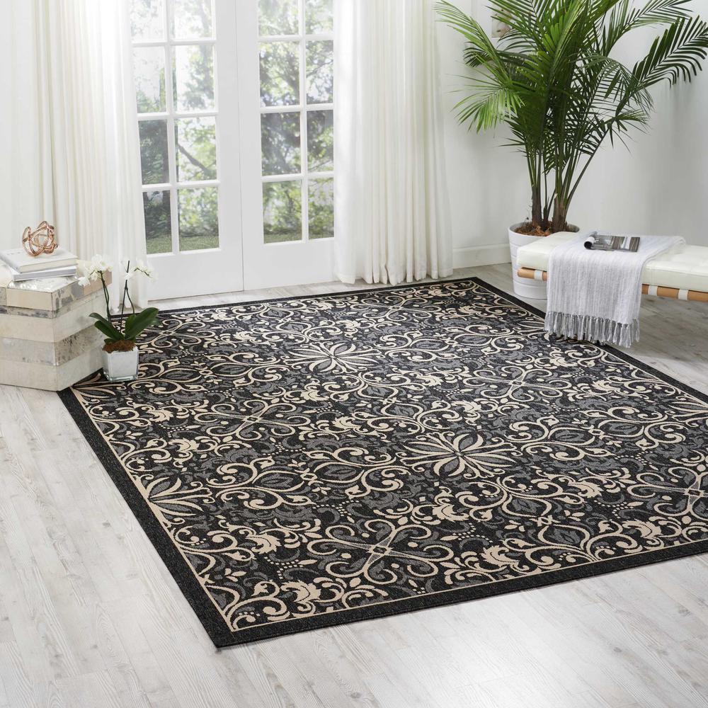 Caribbean Area Rug, Charcoal, 9'3" x 12'9"
