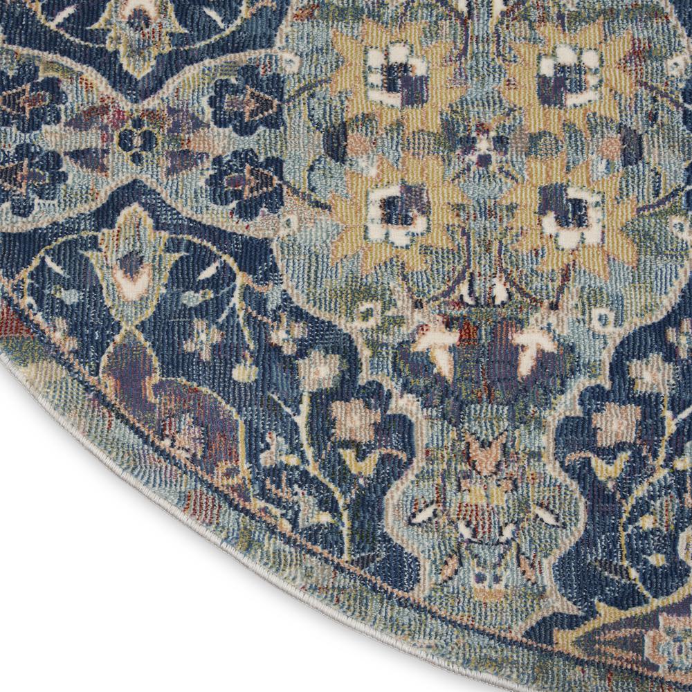 Bohemian Round Area Rug, 4' x Round
