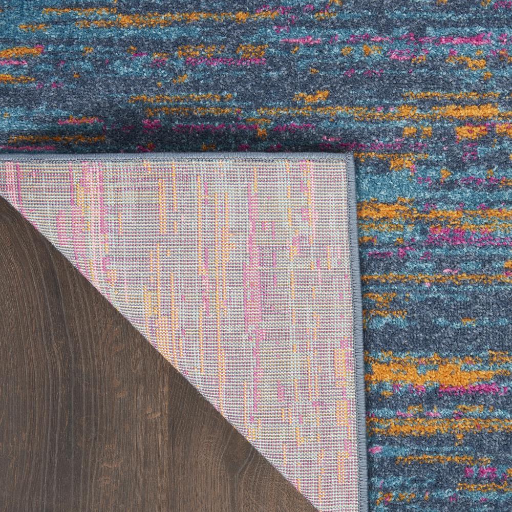 PSN35 Passion Blue/Multicolor Area Rug- 1'10" x 6'