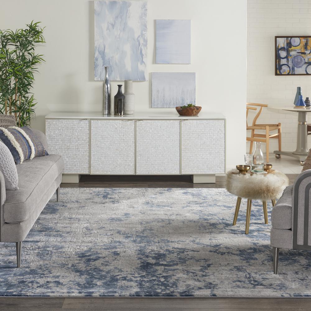 Modern Rectangle Area Rug, 9' x 13'
