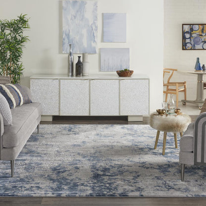 Modern Rectangle Area Rug, 9' x 13'