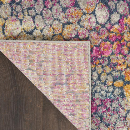 PSN34 Passion Yellow Multi Area Rug- 5'3" x 7'3"