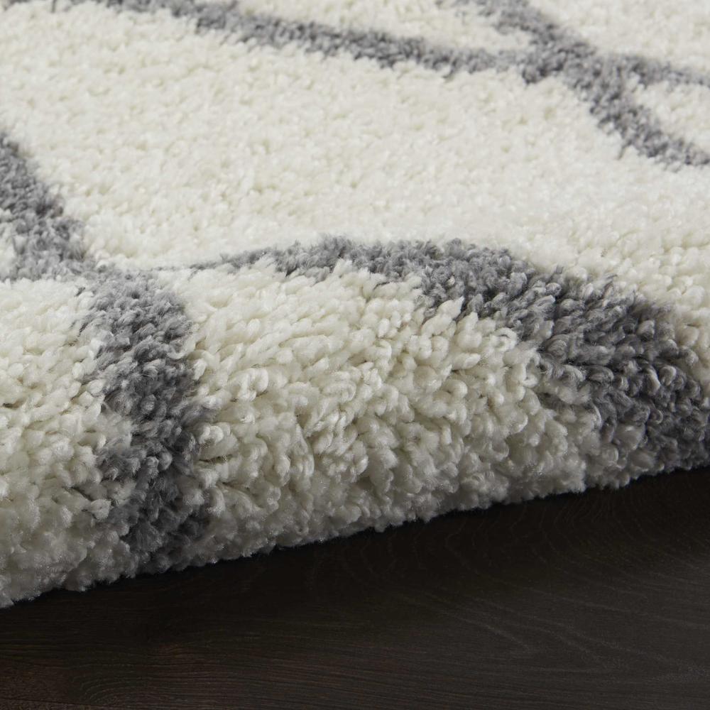 SHI02 Shangri-La Ivory/Light Grey Area Rug- 8' x 10'