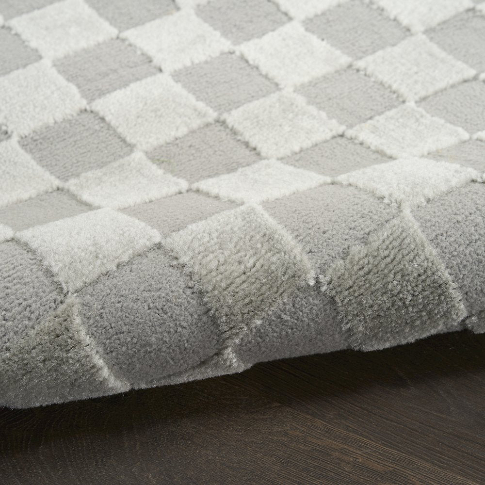 Serenity Home 3'11" x 5'11" Grey Modern Indoor Rug