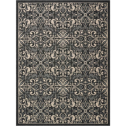 Caribbean Area Rug, Charcoal, 9'3" x 12'9"