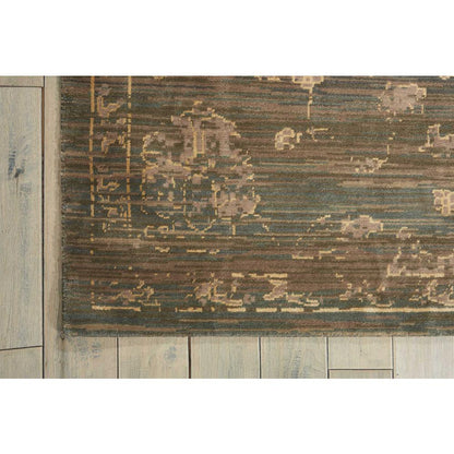 Silk Elements Area Rug, Azure, 9'9" x 13'