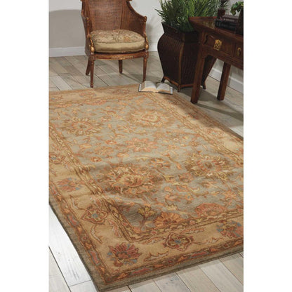 Jaipur Area Rug, Aqua, 6' x ROUND